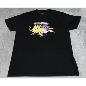 T Factor Kubachu Komodor T Shirt Men's XL Black Yellow Graphic Short Sleeve